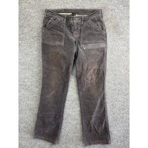 The North Face Corduroy Pants Women's 6 Short Gray Low Rise Ankle Casual